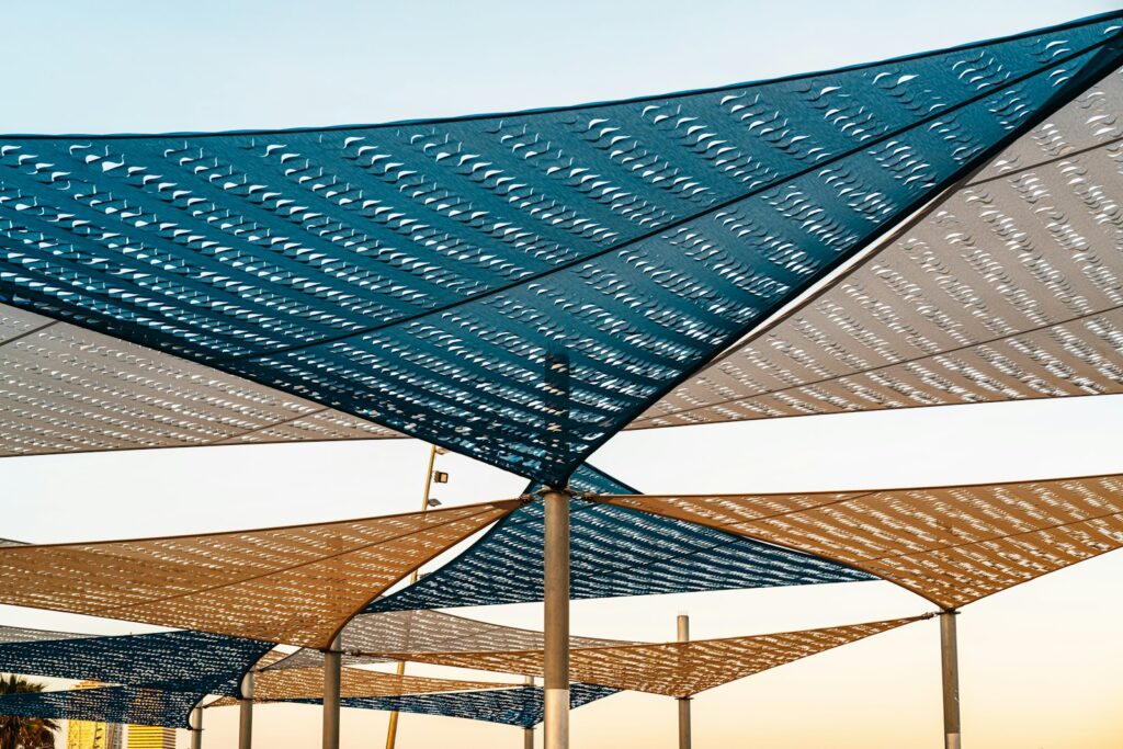 Shade sails for a town square, Valencia - Shade sails - Public spaces
