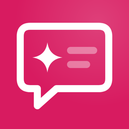 AI Content Disclosure icon: speech bubble with an AI sparkle